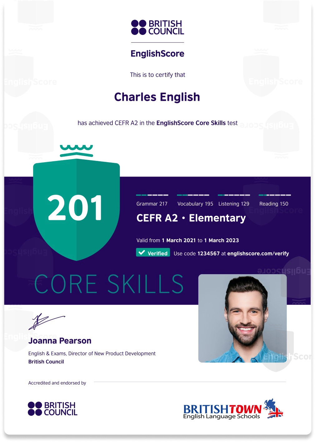 EnglishScore Sertifikası